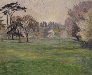 Kwiaty, słońce i mgła: Chipperfield autorstwa Lucien Pissarro