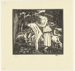 Daphnis jest myte przez Cloë Daphnis et Chloé (tytuł serii) autorstwa Lucien Pissarro