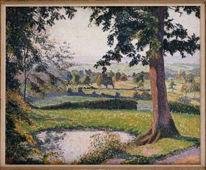Staw Gunville, Sedgeville autorstwa Lucien Pissarro