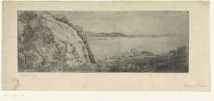 Wzgórza na wybrzeżu autorstwa Lucien Pissarro