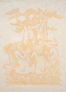 Ilustracja 25: La Ronde, 1893. autorstwa Lucien Pissarro