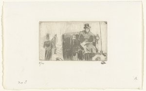 Przewóz w deszczu autorstwa Lucien Pissarro