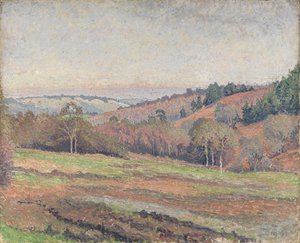 Pole Starego Marka, Coldharbour, Surrey autorstwa Lucien Pissarro