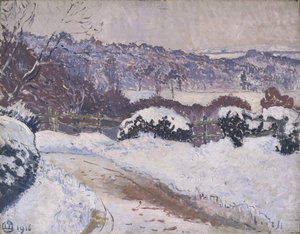 Dorking Road, Coldharbour, w śniegu
