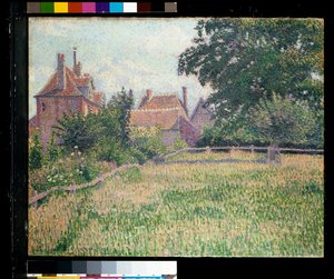 Dom Głuchej Kobiety, Eragny autorstwa Lucien Pissarro