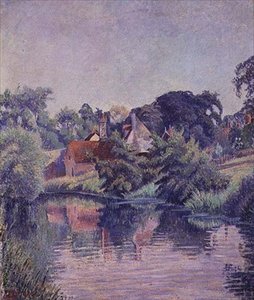 Stour, Stratford St. Mary autorstwa Lucien Pissarro