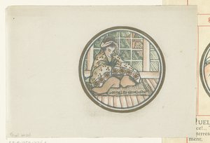Siedząca Japonka autorstwa Lucien Pissarro