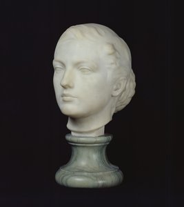 Głowa Jane Poupelet (1878-1932) 1897 (marmur) autorstwa Lucien Schnegg