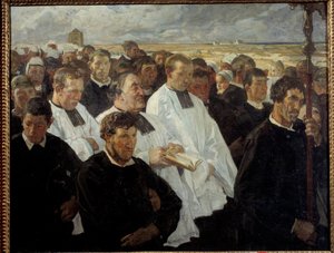 Procesja do Penmarch w Bretanii Obraz Lucien Simon (1861-1945) 1900 nd. 1,36x1,75 m Paryż, musee d