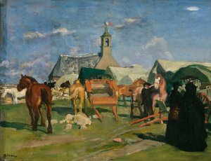 Stanowisko postojowe / Pardon de Notre-Dame de bon voyage (Pointe du Raz), ok. 1913 (olej na płótnie)