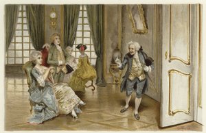 Ilustracja do Szkoły skandalu (chromolitho) autorstwa Lucius Rossi
