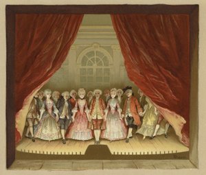 Ilustracja do Szkoły skandalu (chromolitho) autorstwa Lucius Rossi