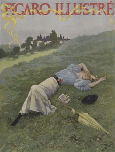 Wiosna (wiosna). Okładka Le Figaro Illustre, maj 1896