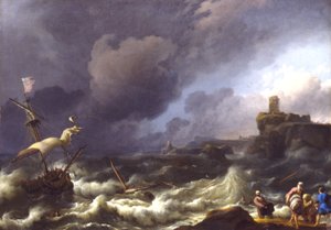 Burza autorstwa Ludolf Backhuysen