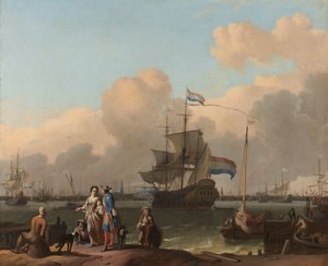 Y w Amsterdamie, z fregatą „De Ploeg”