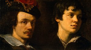 Dwie głowy, Ludovico Cardi znany jako il Cigoli (1559-1613), malarstwo. autorstwa Ludovico Cardi
