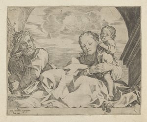 Święta Rodzina pod łukiem autorstwa Ludovico Carracci