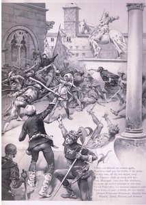 Jeśli kiedykolwiek znowu zakłócisz nasze ulice., ilustracja z Romea i Julii, autorstwa Ludovico Marchetti
