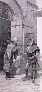 Jana nie mogłem go wysłać. Oto znowu., ilustracja z Romea i Julii, autorstwa Ludovico Marchetti
