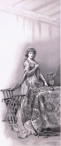 Lady Capulet: Idź obudź Juliet, idź i przytnij ją, ilustracja z Romea i Julii,