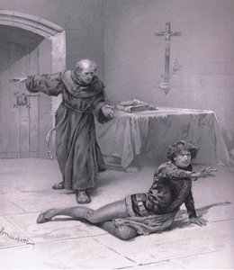 Żyj tu w niebie i możesz na nią patrzeć., ilustracja z Romea i Julii, autorstwa Ludovico Marchetti