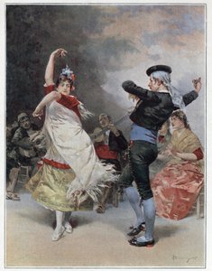 Cyganie z Granady. Chromotypografia Ludovico Marchetti (1853-1909) 1889 Ze zbiorów prywatnych.