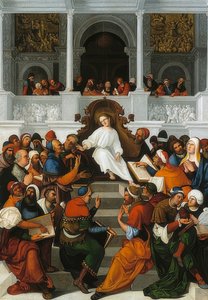 Dwunastoletni Jezus nauczający w świątyni. 1524