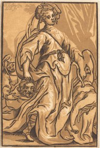 Judyta i Holofernes autorstwa Ludwig Büsinck after Georges Lallemand