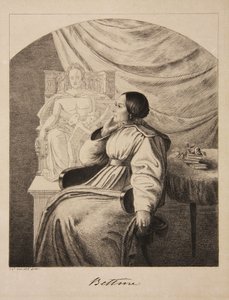 Portret pisarki Bettine von Arnim 1785-1859, z domu Brentano, 1838.