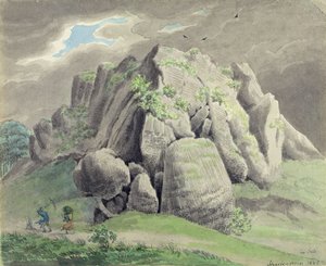 Scharfenstein koło Gudensberg autorstwa Ludwig Emil Grimm