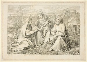 Święta Rodzina autorstwa Ludwig Ferdinand Schnorr von Carolsfeld