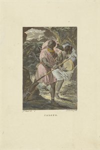 Mieszkańcy zachodniej Afryki Jalofs (tytuł na obiekcie) autorstwa Ludwig Gottlieb Portman