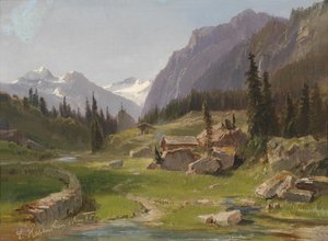 Idylliczny górski krajobraz