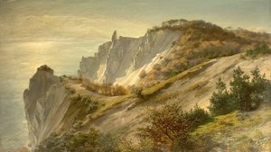 Jesienne widoki Mons Cliff, Dania, 1882 r.