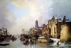 Zima w Królewcu (Kaliningrad) autorstwa Ludwig Hermann