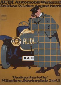 Samochody AUDI działa m. B. H. Zwickau i. S. Kierownik: August Horch