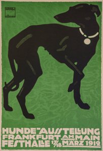 Wystawa Psów Rasowych, 1912. autorstwa Ludwig Hohlwein