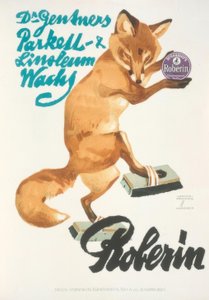Dr. Gentners parkiet i linoleum wosk Roberin autorstwa Ludwig Hohlwein
