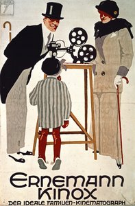 Ernemann Kinox, Der Ideale Familien Kinematograph (The Ideal Family Cine-camera), Niemcy autorstwa Ludwig Hohlwein