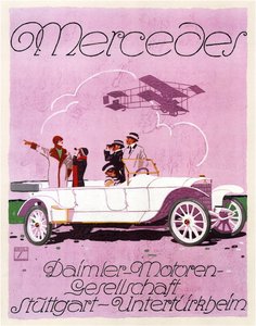 Mercedes, 1914 autorstwa Ludwig Hohlwein