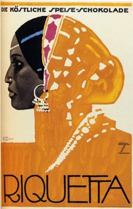 Czekolada Riquetta, 1925 autorstwa Ludwig Hohlwein