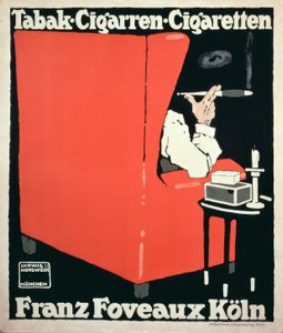 Tytoń-papierosy-papierosy Franz Foveaux Kolonia autorstwa Ludwig Hohlwein