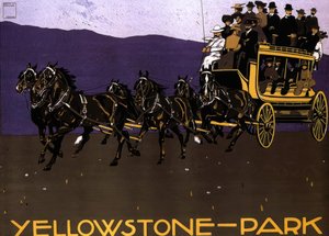 YELLOWSTONE-PARK autorstwa Ludwig Hohlwein