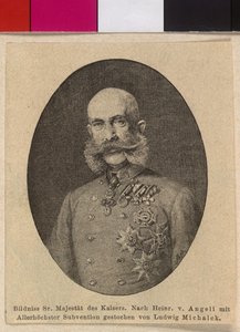 Cesarz Austrii Franciszek Józef I autorstwa Ludwig Michalek