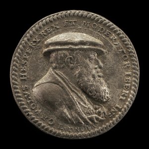 Karol V, 1500-1558, król Hiszpanii 1516-1556, cesarz rzymski 1519 [awers], 1542. autorstwa Ludwig Neufahrer