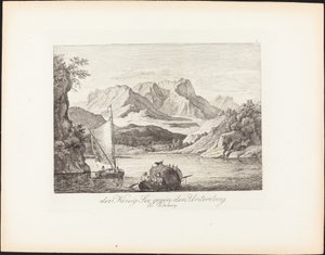 König-See w kierunku Untersberg w pobliżu Salzburga
