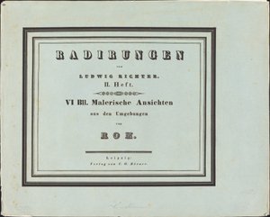 Malownicze widoki z okolic Rzymu autorstwa Ludwig Richter
