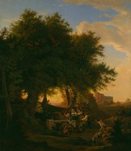 Fontanna w Grottaferrata, 1832.