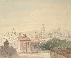 Widok Mediolanu, 1820-84.