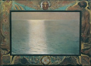 Largo (zachód słońca), ok. 1898 (olej na płótnie) autorstwa Ludwig von Hofmann